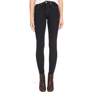 Rag and Bone High Rise Skinny Jean Harrow, 26, EUC
